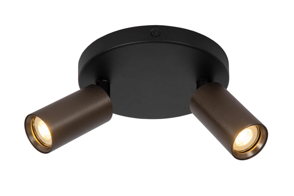 Faretto da soffitto Ritmo 2x MR11 bronzo/nero Lucide