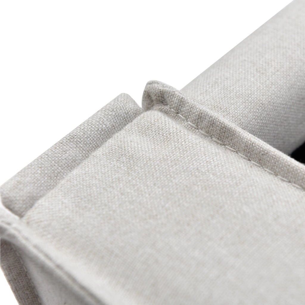 LETTO Contenitore 160x200 cm in cotone Grigio Chiaro