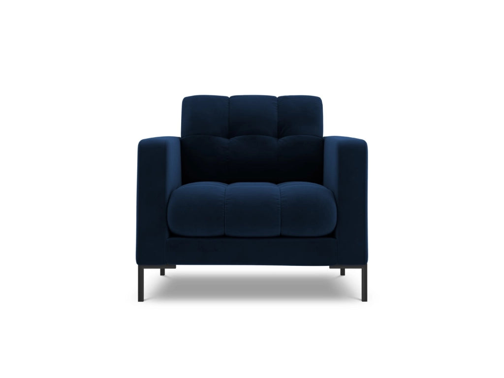 Cosmopolitan Design - Poltrona "Bali" in velluto blu reale 