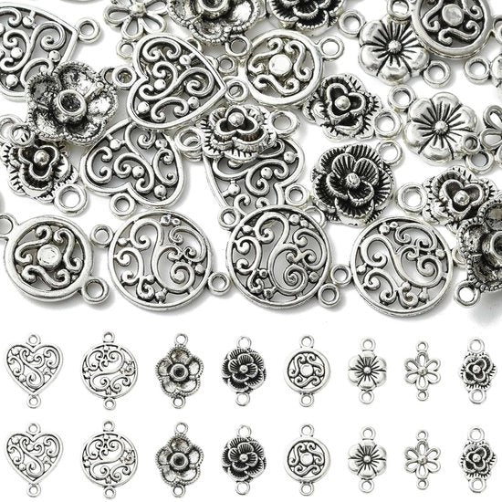 Fogli di chiamata in argento antico per creare gioielli