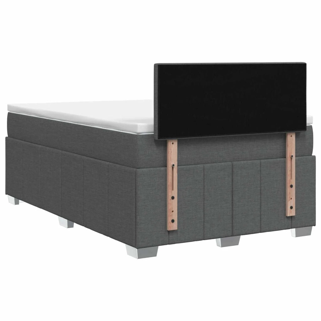 Letto box spring con materasso Grigio Scuro 120 x 190 cm 3452636