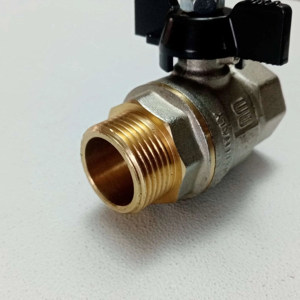 Enolgas valvola sfera saracinesca 1/2 mf leva corta nera