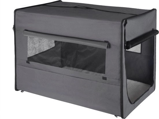 Banco per Cani - Con Cuscino - Adatto per Auto - Grigio - 90x59x67 cm