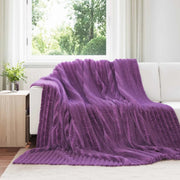 Coperte da Pile 6 pcs Viola 240 x 220 cm Panno 42016903