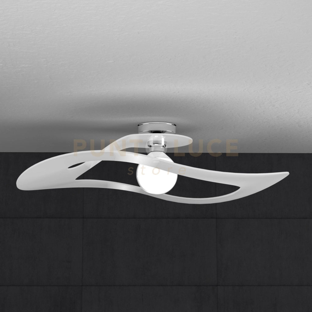 SURF PLAFONIERA D.70 CM. 1 LUCE BIANCO 1145-PL70-BI