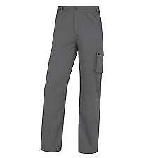 Delta Plus PALIGPAGRXX Palaos Pantaloni da Lavoro 100% Cotone Twill 200 g-m² 5 Tasche Elastico in Vita colore Grigio