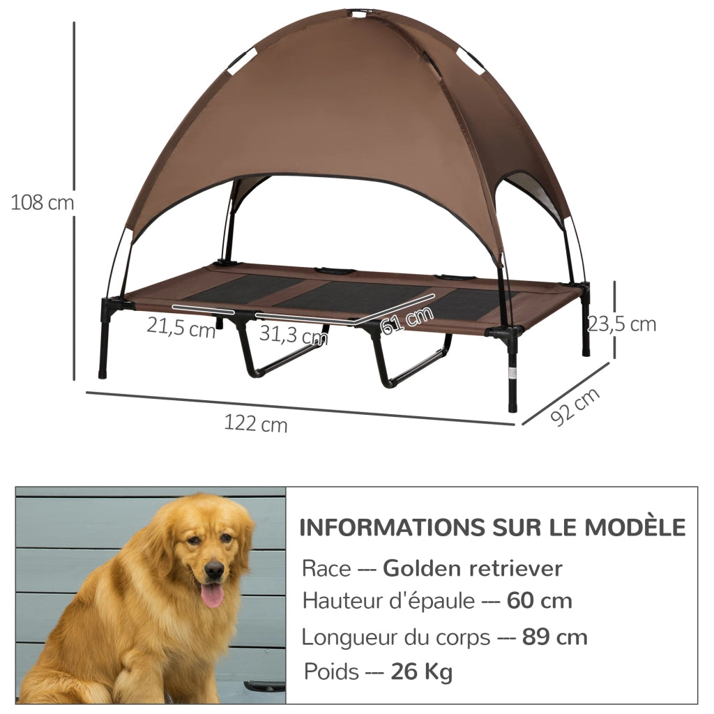 Letto per Cani e Gatti ¨C Zephmum ¨C Marrone e Nero