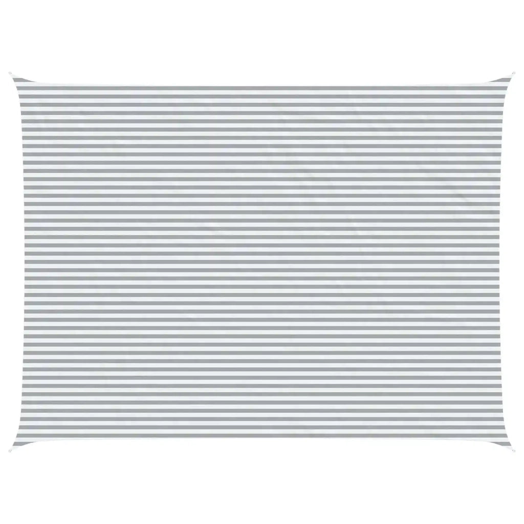 Vela da ombra solare Grigio chiaro e bianco 8 x 6 m 42031137