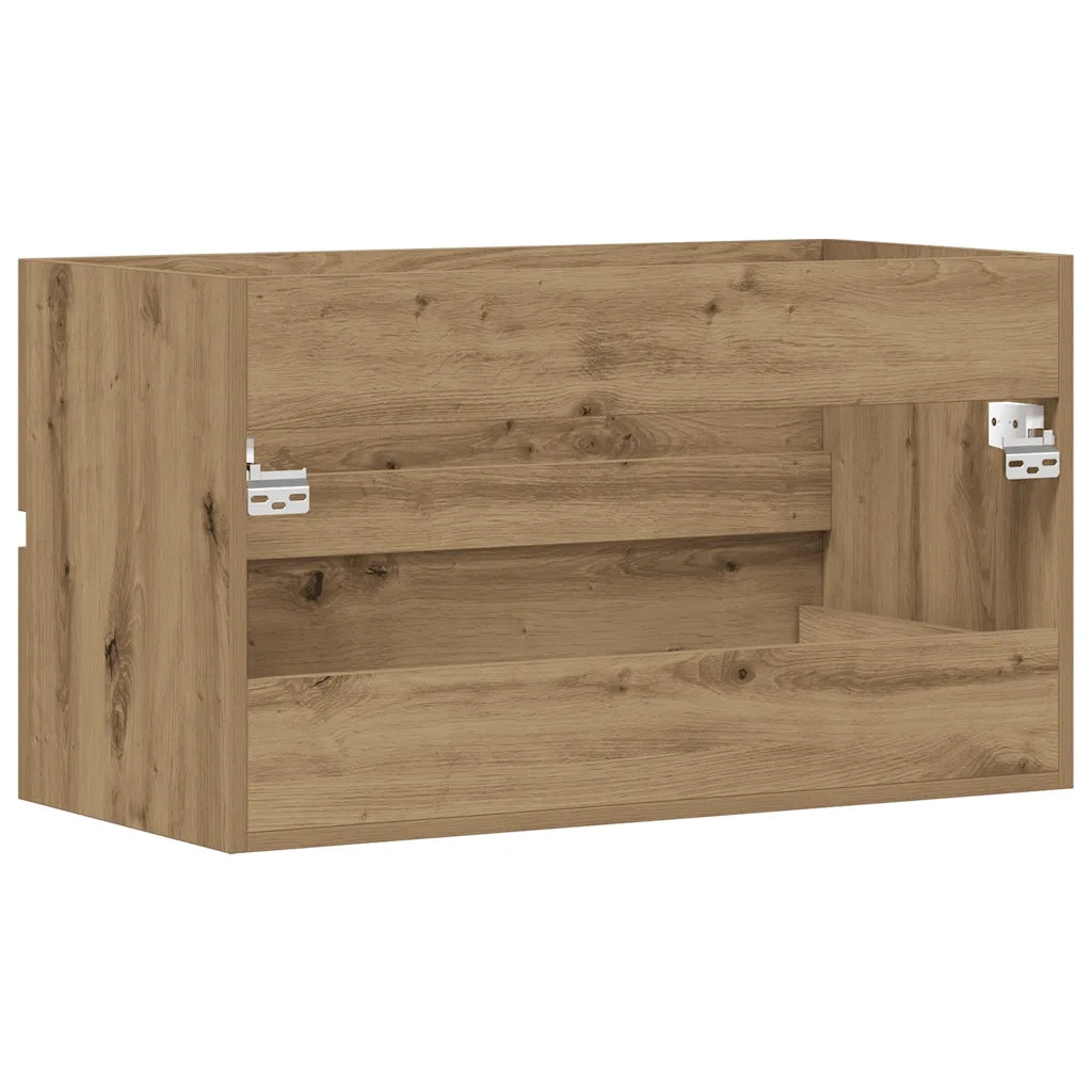 Mobile Lavabo Rovere Artigianale 90x38,5x45 cm in Truciolato 856250