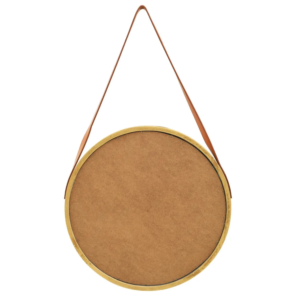 Specchio da Parete | Specchio decorativo con Cinghia 50 cm Oro
