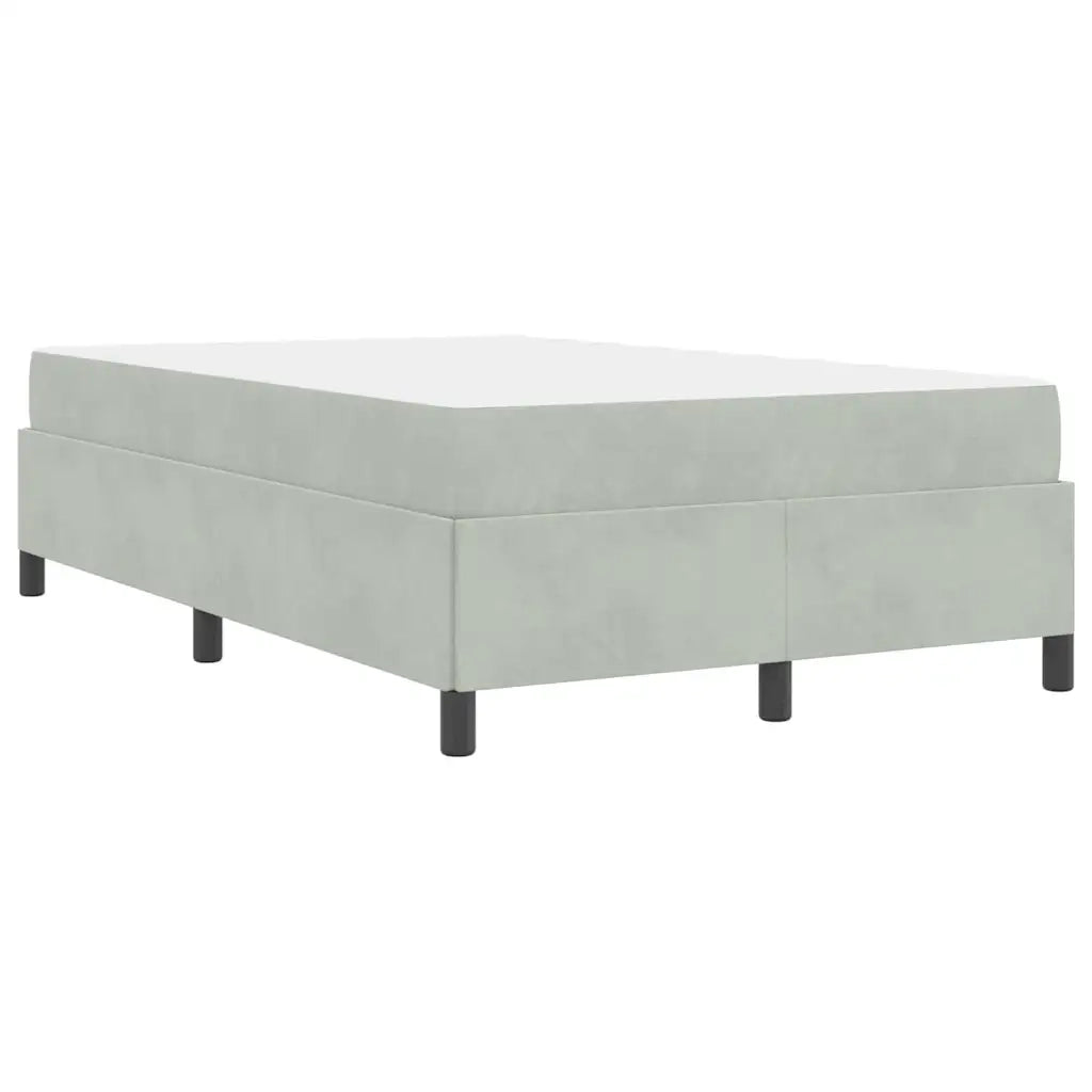 Letto matrimoniale | Letto per adulti | Struttura del letto Grigio chiaro 120 x 200 cm Tessuto