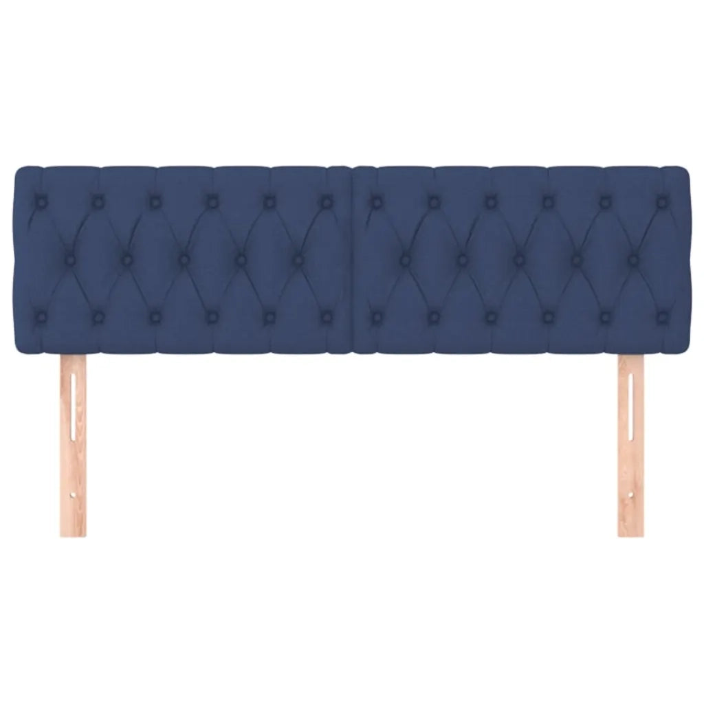 Testiera Blu 144x7x78/88 cm in Tessuto 346346