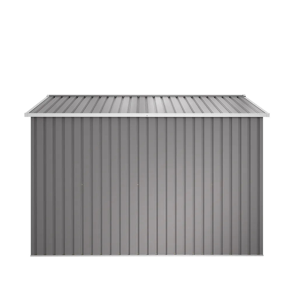 Casetta da giardino in acciaio zincato grigio 3,21x2,77xh2,17 m - 129kg - 8,9 metri quadri