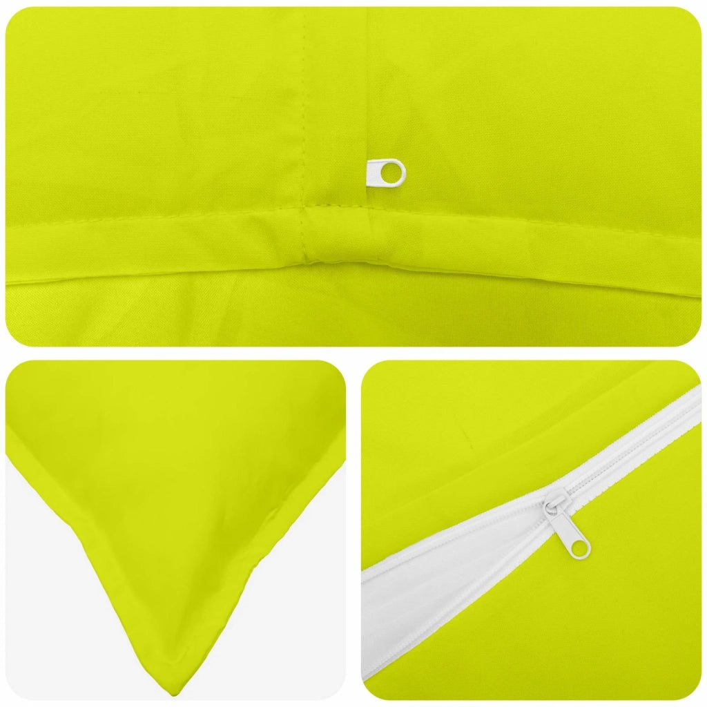 Federa 12 pz HOUTEN Verde brillante. 40 x 40 cm Poliestere 916902