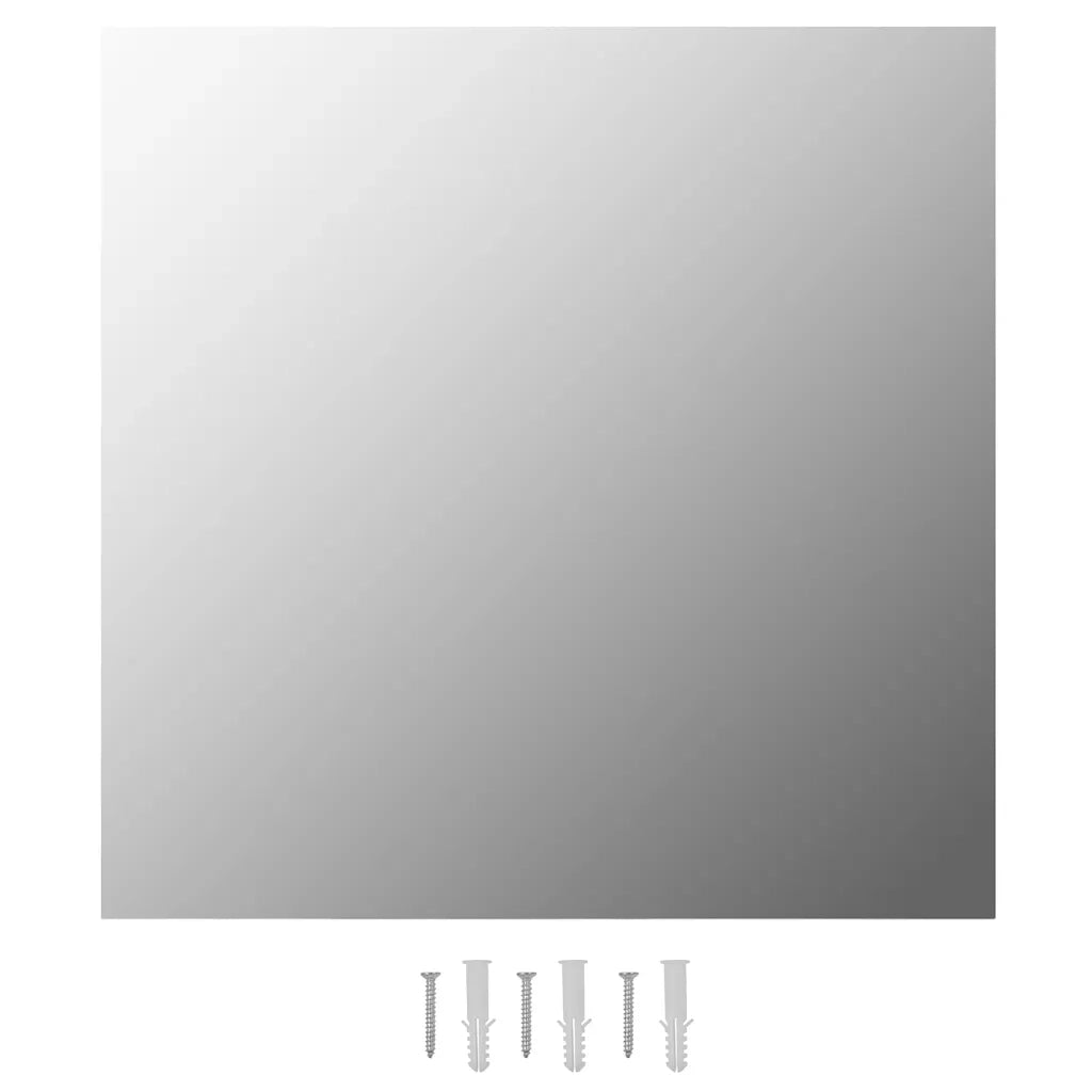 Specchio da Parete 60x60 cm Quadrato in Vetro 245700