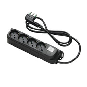 FME 47.421 MULTIPRESA 4P BIP/SC+INT NERO- 1,0 pz