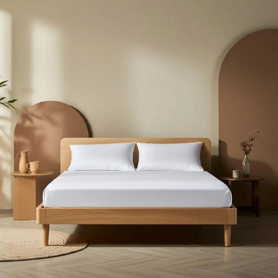Tessuto di cotone 100% ademabile - Jersey premium - Sostiene la schiuma alta 30 cm - Facile da pulire - Duraturo - Eccezionalmente morbido - Tela da letto per materasso