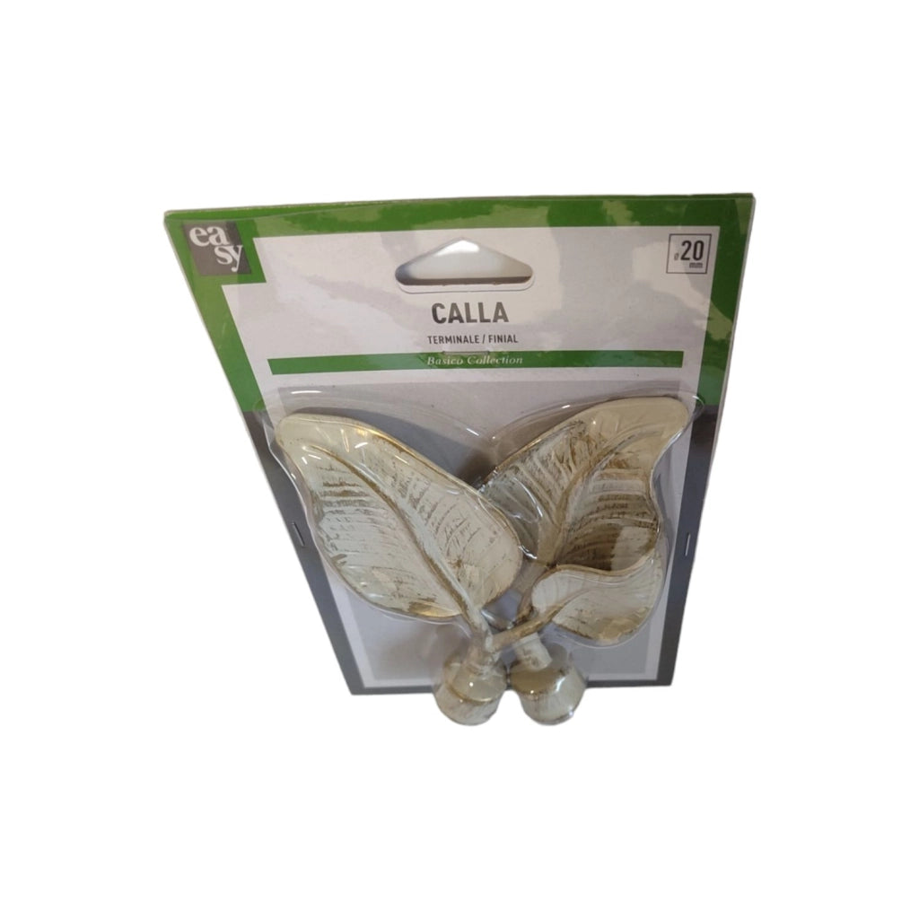 TERMINALE CALLA DIAM. 20 MM AVORIO ORO