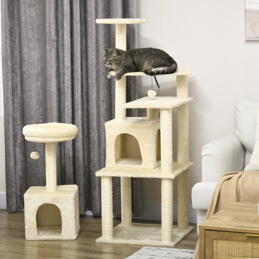 Tiragraffi per Gatti con Cucce e Piattaforme ¨C Xylo ¨C 171cm Beige