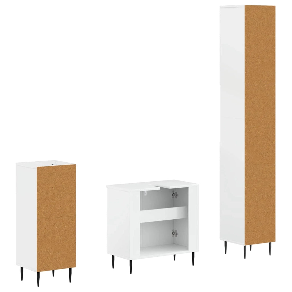 Set di armadietti da bagno in 3 pezzi HAARLEM 3417859