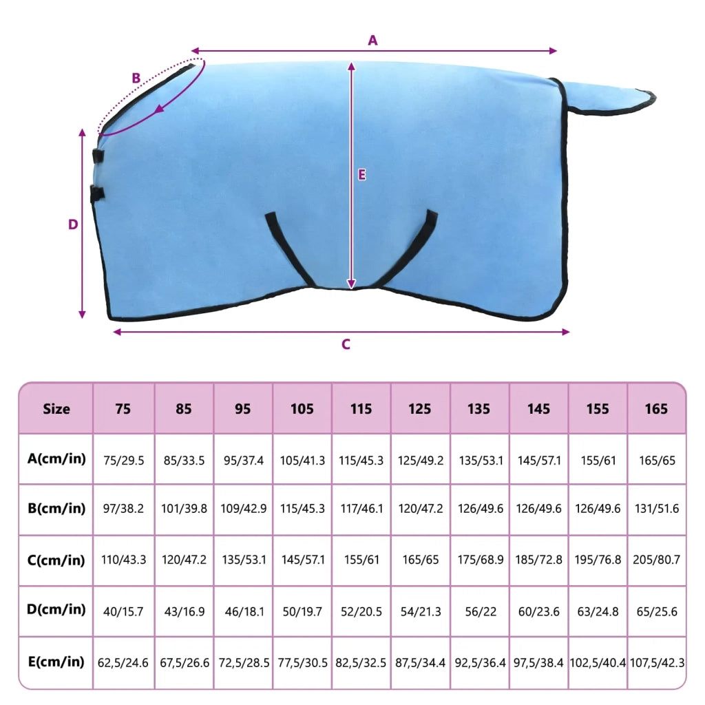 Coperta per Cavalli Aqua Completo 115 cm Poliestere 42013191