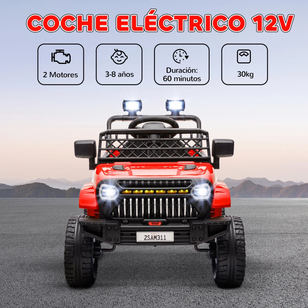 Auto Elettrica per Bambini con Telecomando ¨C Minimal ¨C Rosso