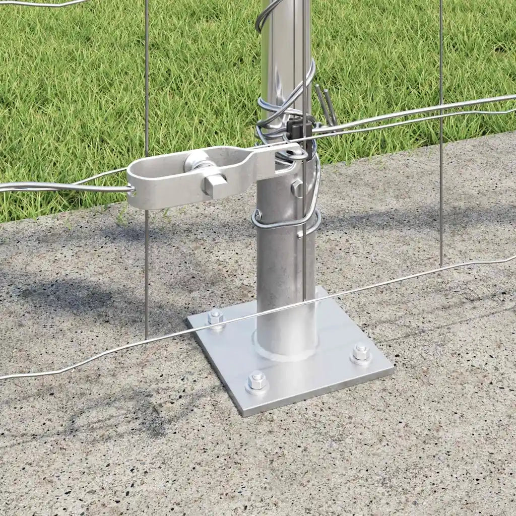 Recinzione da Giardino | Recinzione con Posto Argento 1,2 x 10 m Acciaio