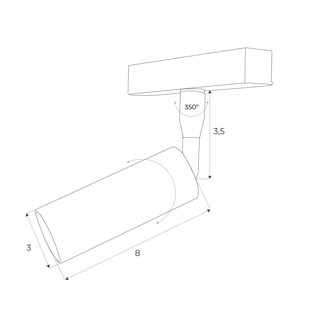 Faretto magnetico Zigbee LED 4,7W 403lm CCT Maxlight