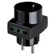 ADATTATORE MULTIPRESA S31+2P17/11+P30 NERO