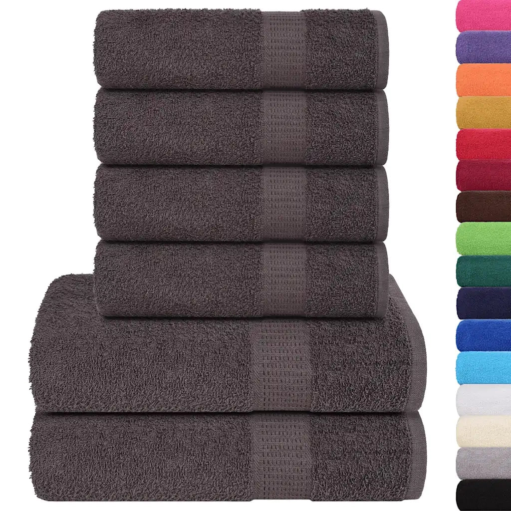 Set di asciugamani 6 pezzi FROGN Antracite 360 g/m² 137079