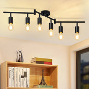 ZMH Faretto da soffitto neri E27 orientabili 350° vintage per camera letto