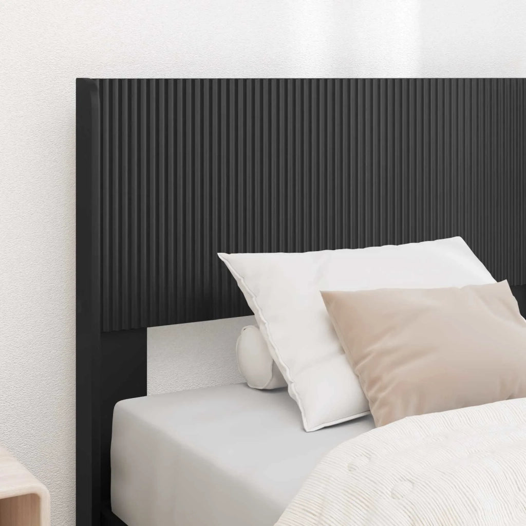 Testiera Letto Nero Legno ingegnerizzato 889726