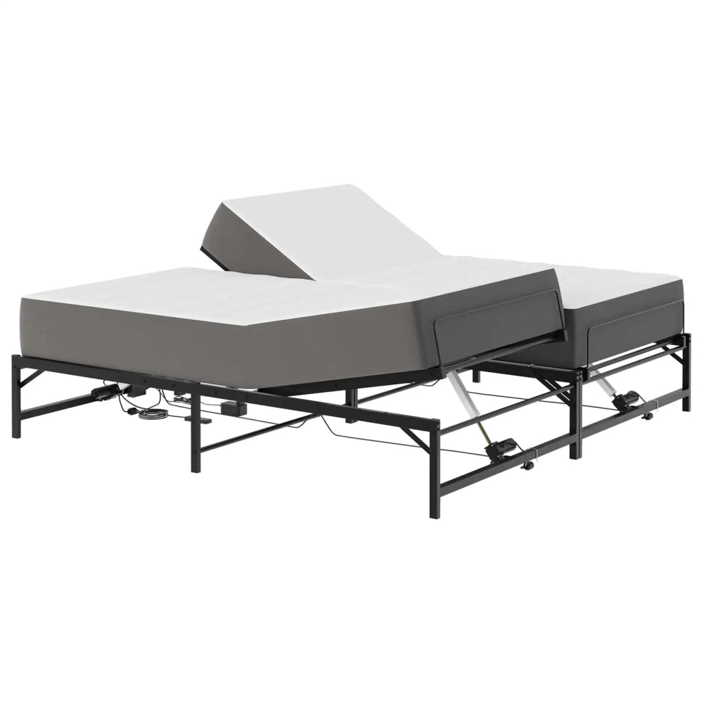 Telaio Letto Elettrico Regolabile Nero 160 x 200 cm Acciaio 3438623