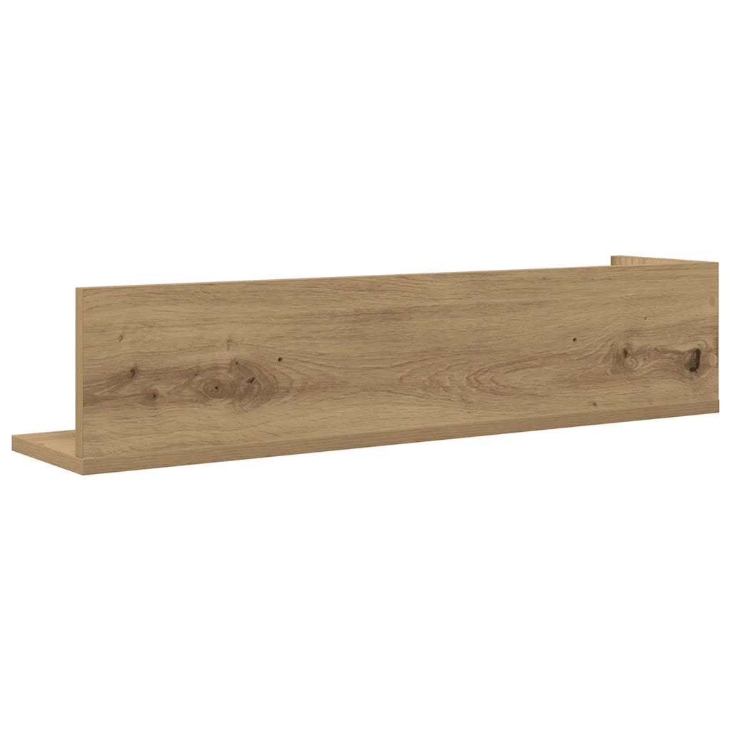 Mensole da Parete 2 pz Artigianale 75x16,5x16,5cm in Truciolato 860039