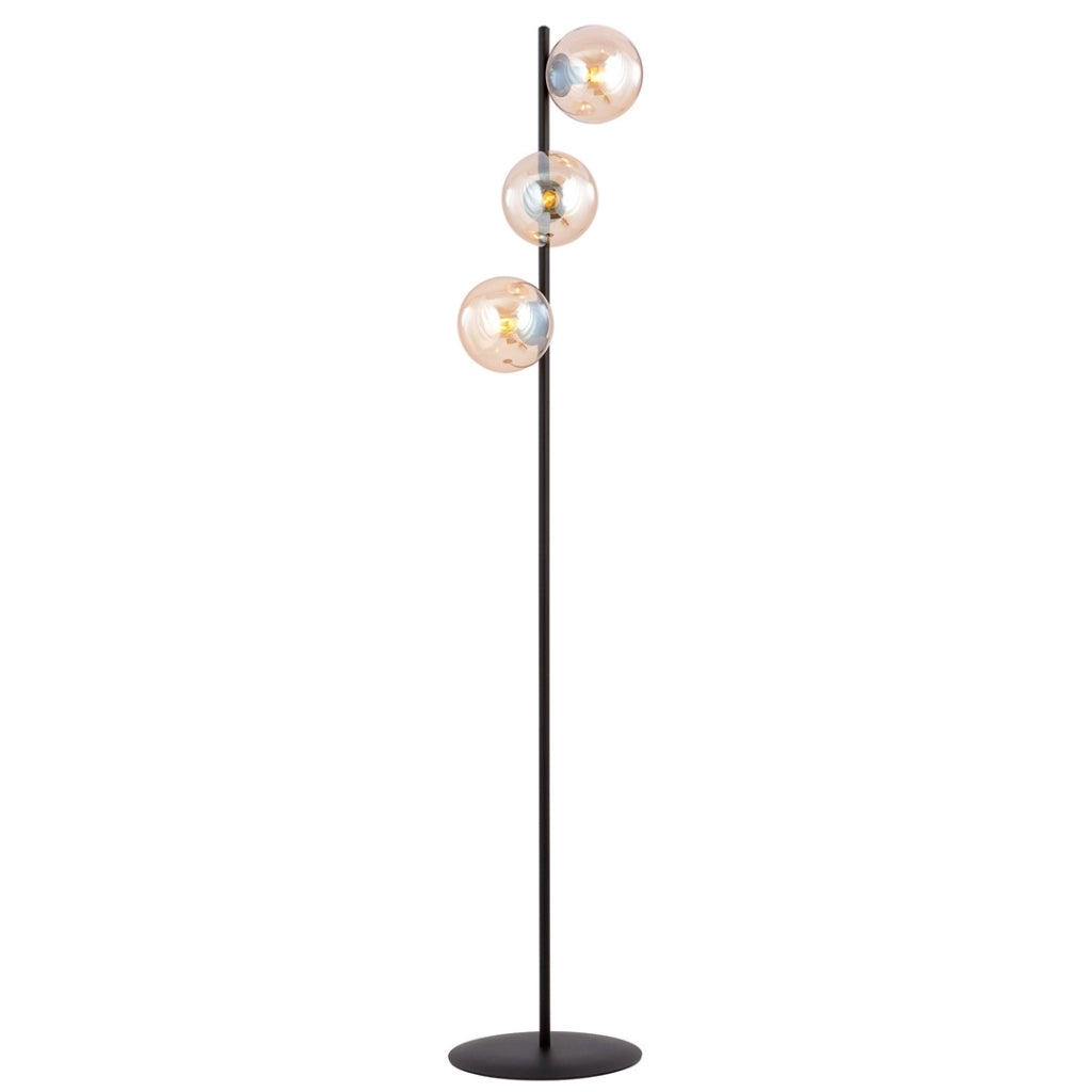 Lampada da terra Emibig Rossi LP3 nero/miele 3xE14