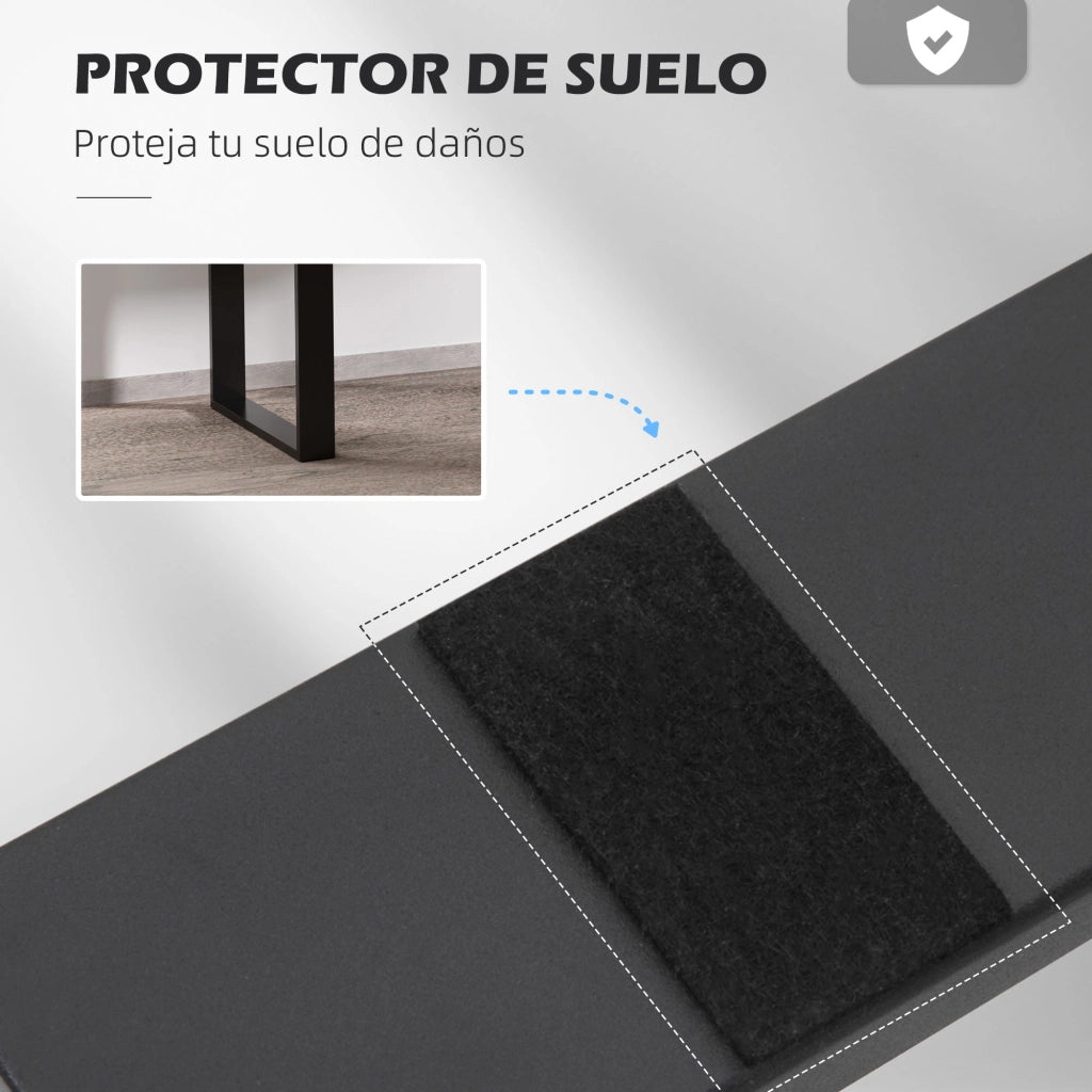 Gambe per tavolo rettangolari ¨C Xylo ¨C metallo nero 60x72 cm con viti