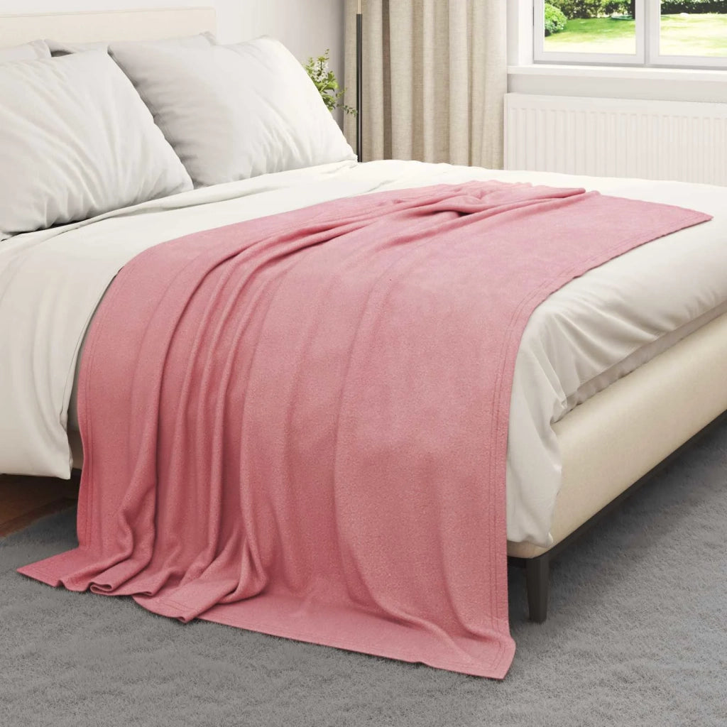 Coperta Rosa 200 x 150 cm Panno