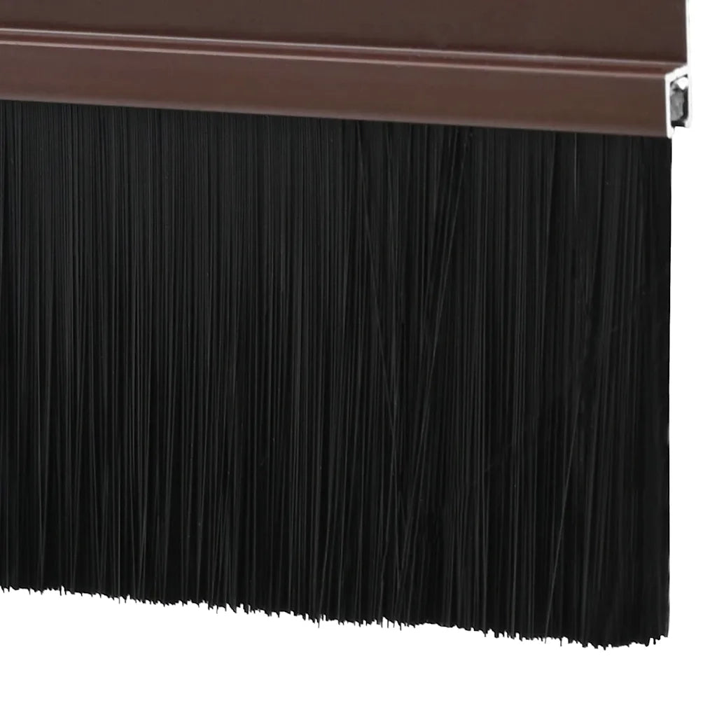 Spazzole per porte autoadesive 12 pz Marrone 100 cm CFW9324876