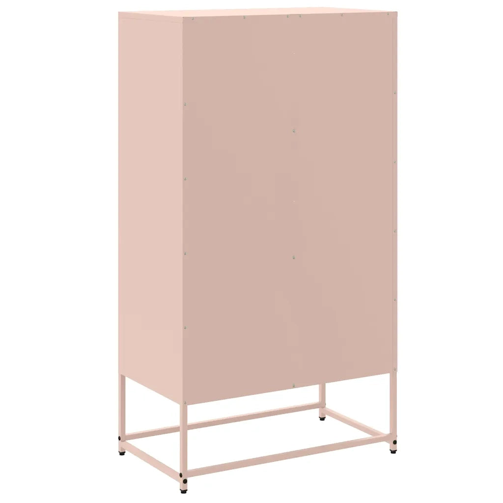 Credenza Rosa 68,5x38,5x123,5 in Acciaio 846501