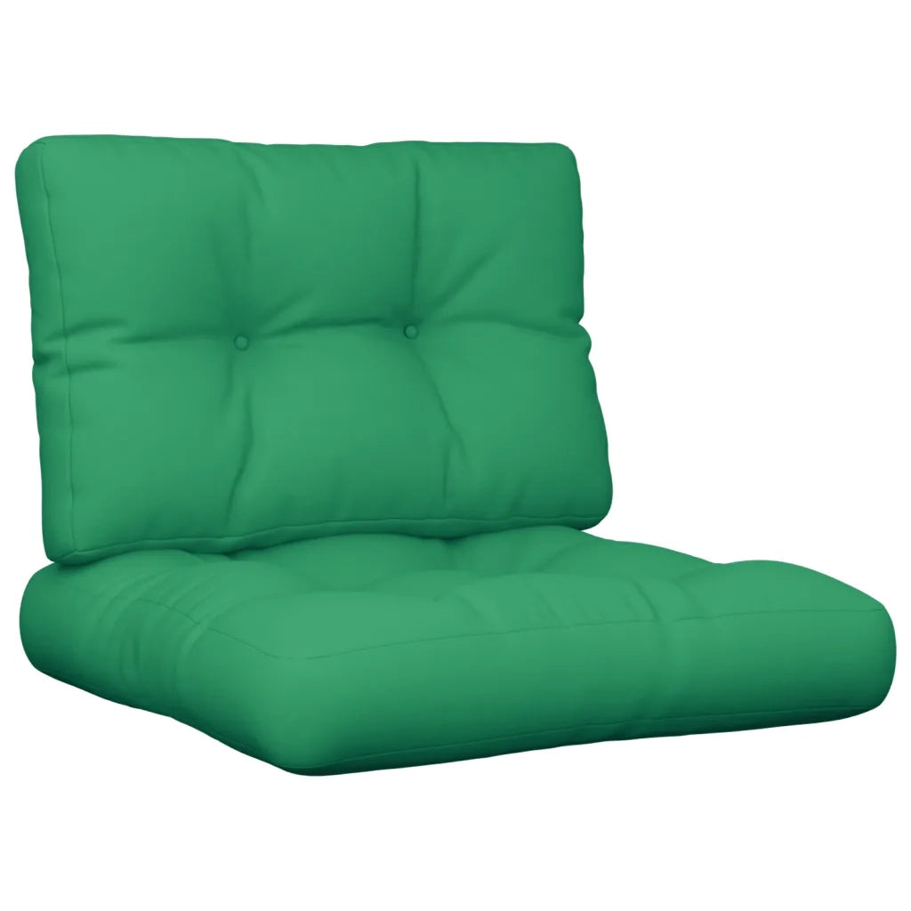 Cuscini per Pallet 2 pz Verdi in Tessuto 360672