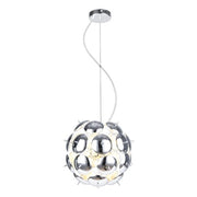 Lampadario Lampex Muskat 8 luci cromato Ø36cm moderno E14