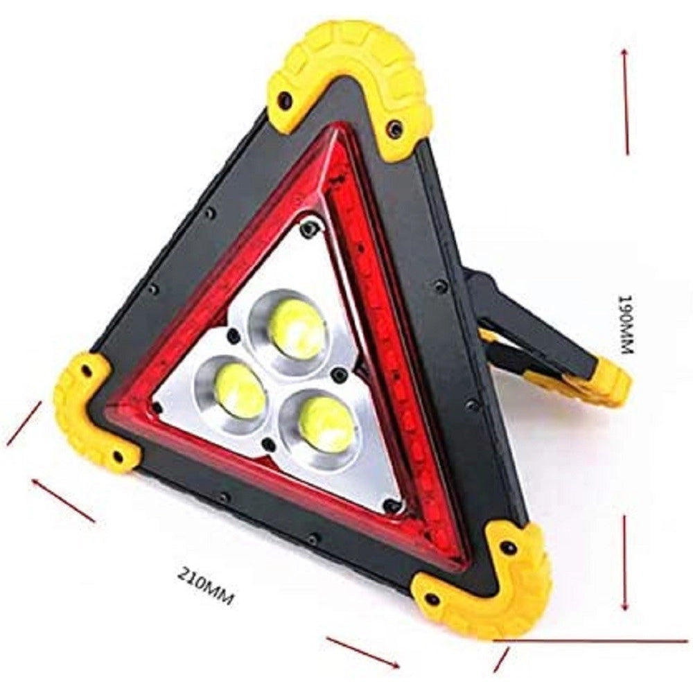 Trade Shop - Lampada Da Lavoro Portatile Led Torcia Emergenza Triangolo Cob Ricaricabile 30w -
