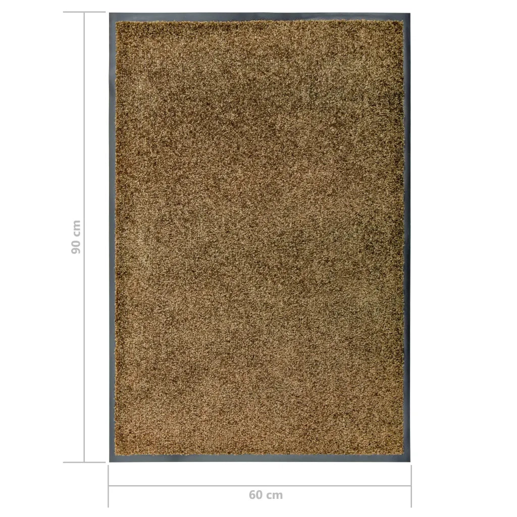 Zerbino | Tappetino Lavabile Marrone 60x90 cm