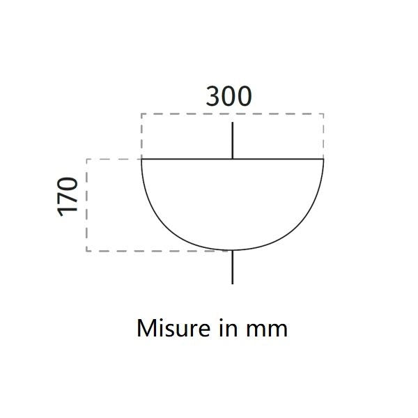 APPLIQUE ANGOLARE DA PARETE BIANCA 1XE27 HARA ANGLE BELFIORE