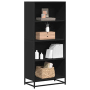 Libreria Nera 60x35x139 cm in Truciolato 3300840