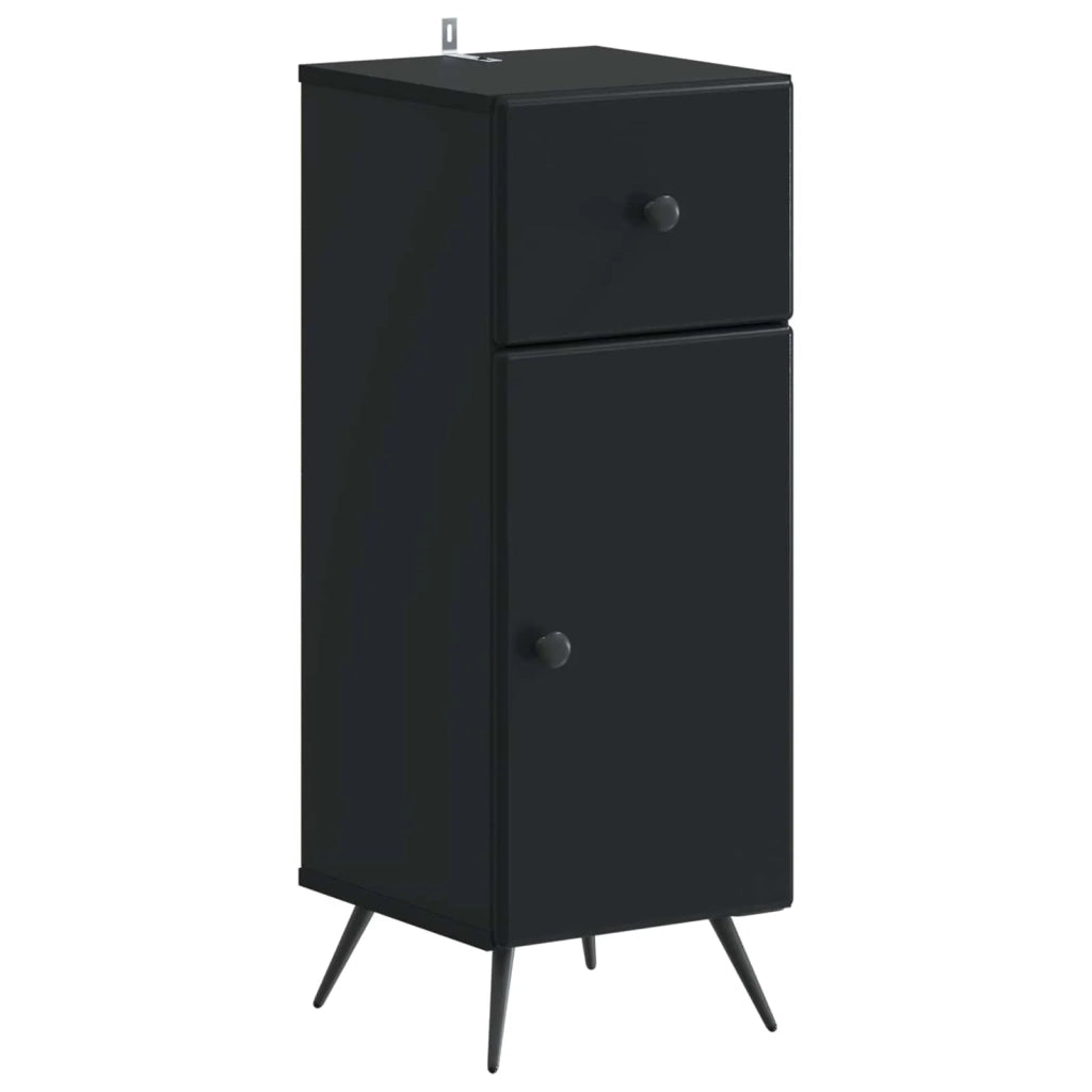 Set di Armadi da Bagno da 2 Pezzi BREDA Nero 3418045