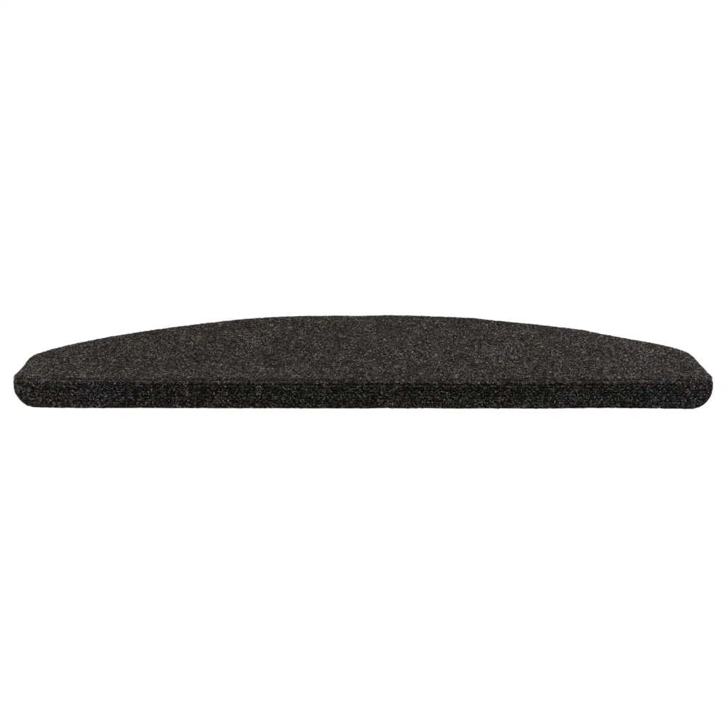 Tappetini per scale autoadesivi 15 pcs Nero 80 x 28 x 3,5 cm 42040595