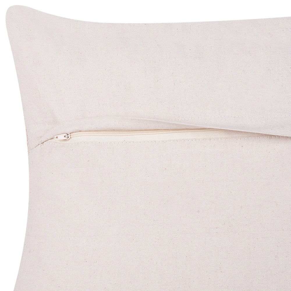 Set di 2 cuscini decorativi in cotone beige 45 x 45 cm con nappe Boho Decor