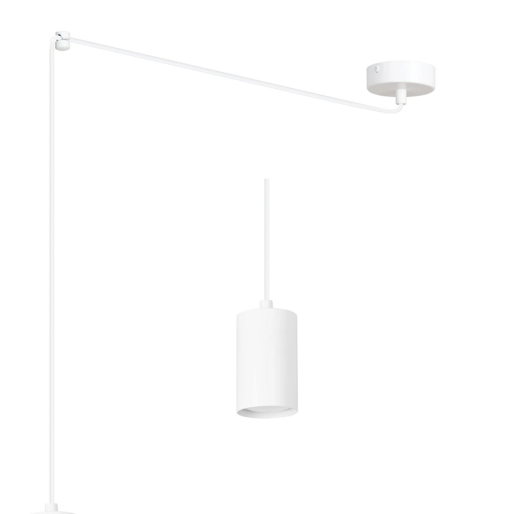 Lampada a sospensione Emibig Traker bianca 1xGU10 3m