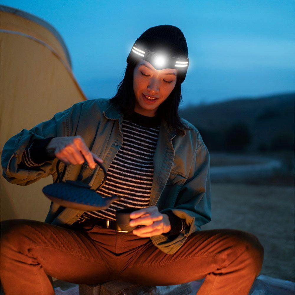 Lampada frontale V-TAC LED 8W 470lm USB-C ricaricabile IP43